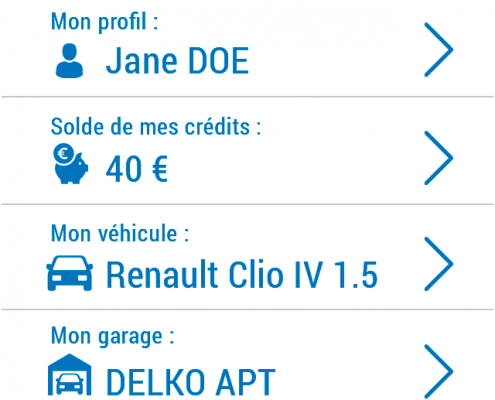 Application Delko&Moi - Dashboard espace client